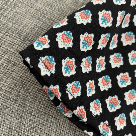 Altar'd State Floral Dress Elastic Cinched Waist Small Mid Sleeve Crochet Detail - Picture 13 of 15